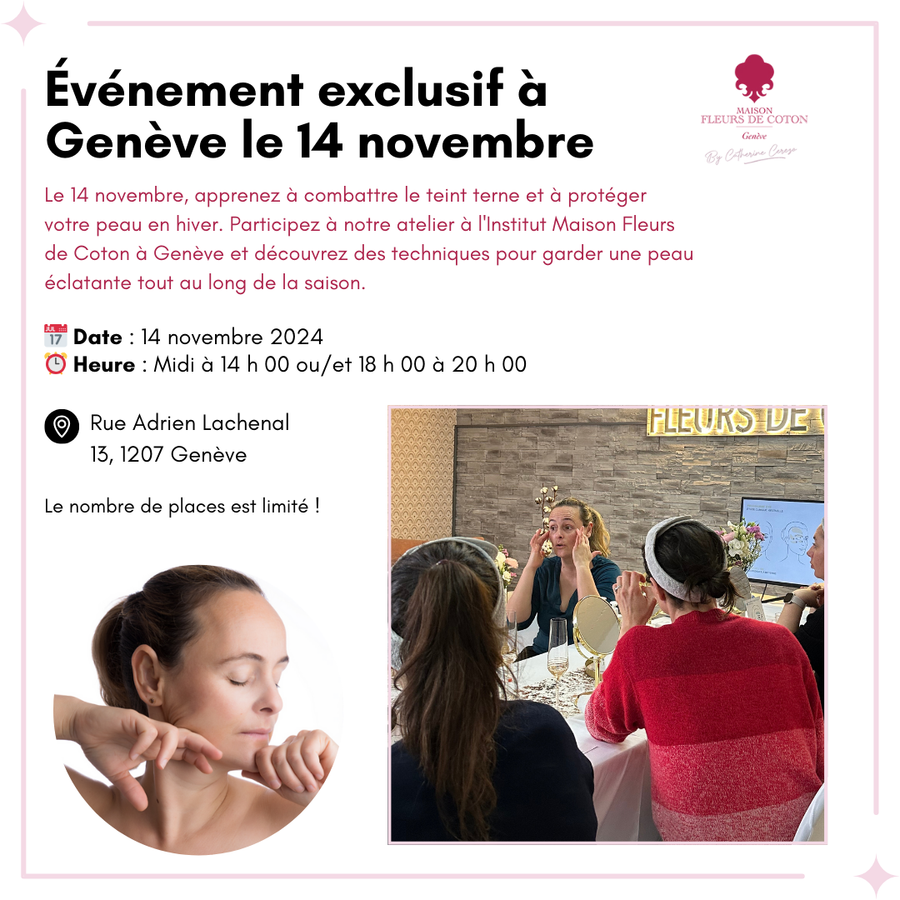 Atelier le 14 novembre, combattre le teint terne et protéger votre peau en hiver by Catherine Cerezo